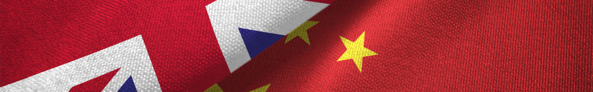 United Kingdom and China flags