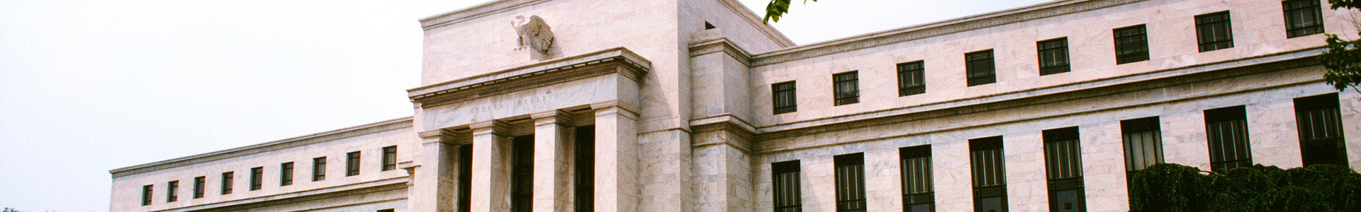 US Federal Reserve building from side view