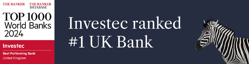 Investec proudly named number one in The Banker’s latest UK bank performance rankings