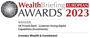 WealthBriefing European Awards - UK Private Bank - Customer-Facing Digital Capabilities award winner logo