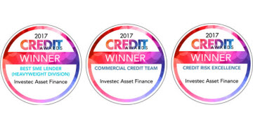 Investec Best SME Lender, Credit Risk Excellence and Best Commercial Credit Team - 2017 Credit Awards