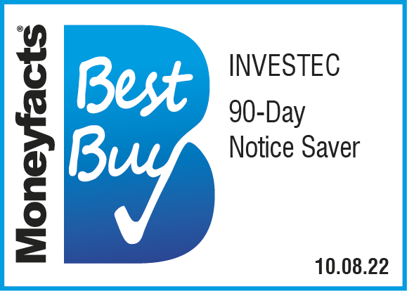 Best buy award from Moneyfacts for our 90 Day Notice Saver