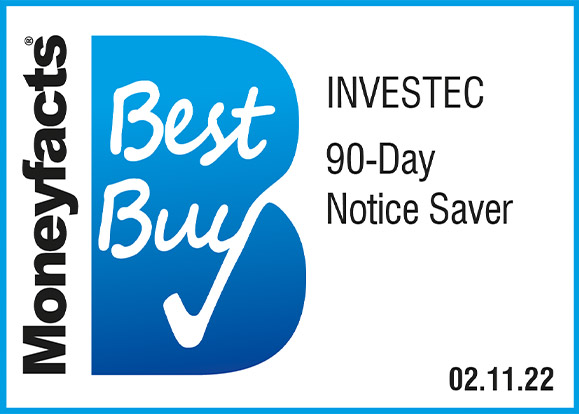 Best buy award from Moneyfacts for our 90 Day Notice Saver