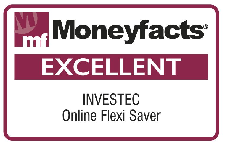 Moneyfacts Excellent Award for Investec's Online Flexi Saver