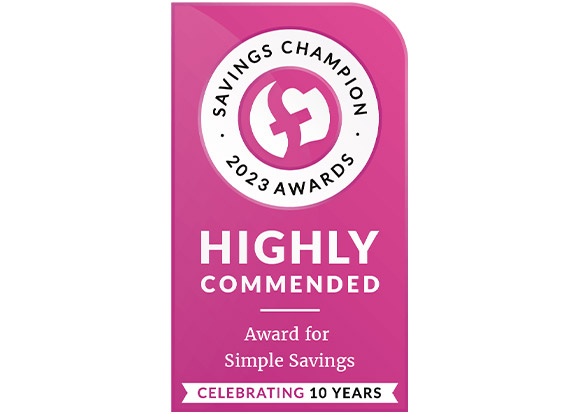 Savings Champion Awards Highly Commended Award for Simple Savings