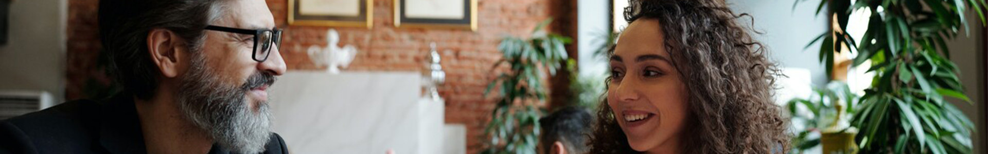 Business people working in coffee shop
