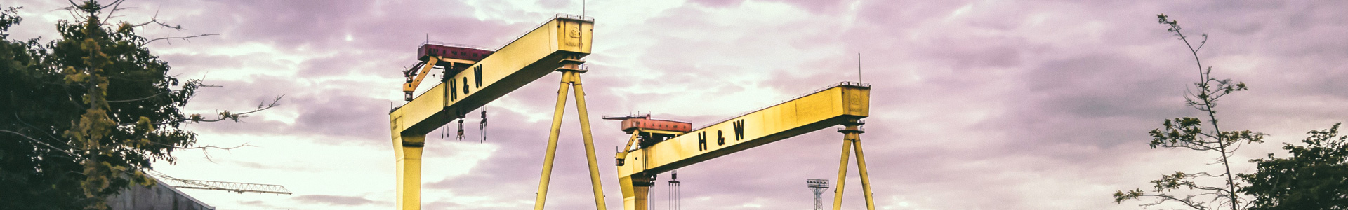 Famous Belfast dockside cranes