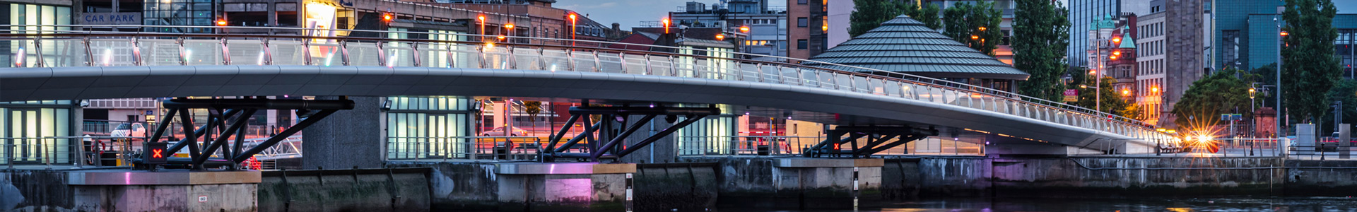 Lagan Bridge Waterfront, Belfast, Northern Ireland, UK
