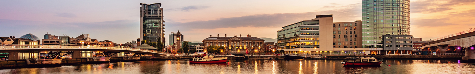 Lagan Bridge Waterfront, Belfast, Northern Ireland, UK