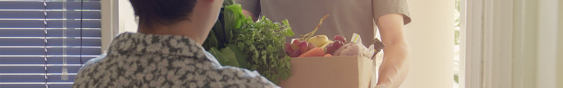 Food bank delivery being made