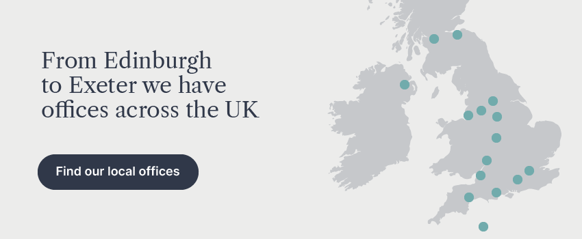 Map of Investec Wealth & Investment UK's offices in the UK