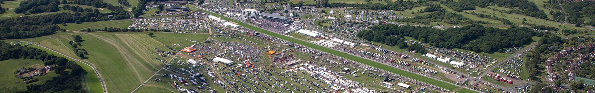 Epsom Derby course from the air