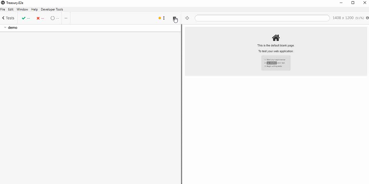 Cypress test demo