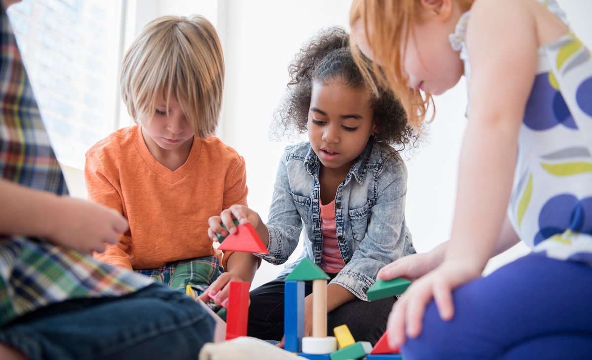 Image of children playing games with one another